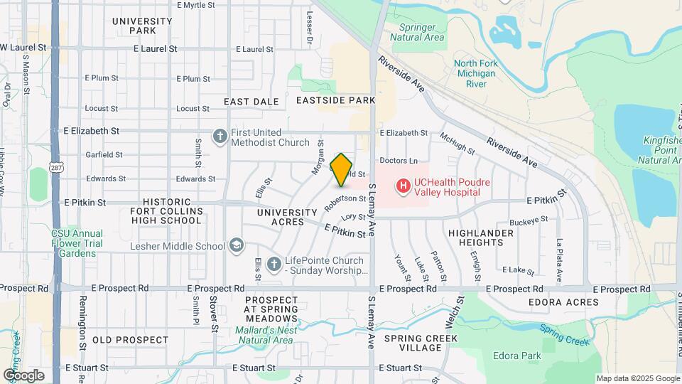 1125 Robertson St Map and Location Details
