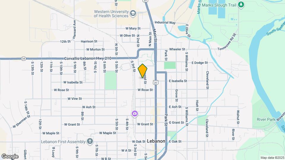 276 S Second St Map and Location Details