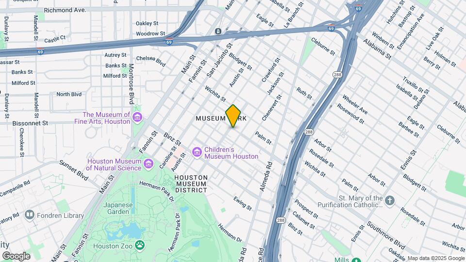 5201 Crawford St Mapa y Detalles de la Ubicación