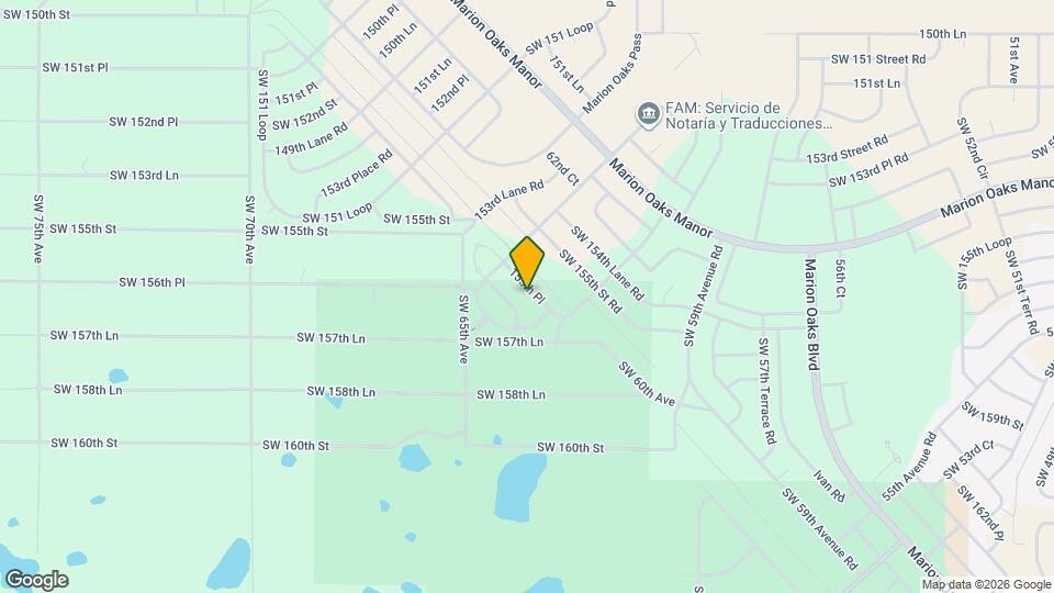 6358 SW 155th Pl Map and Location Details