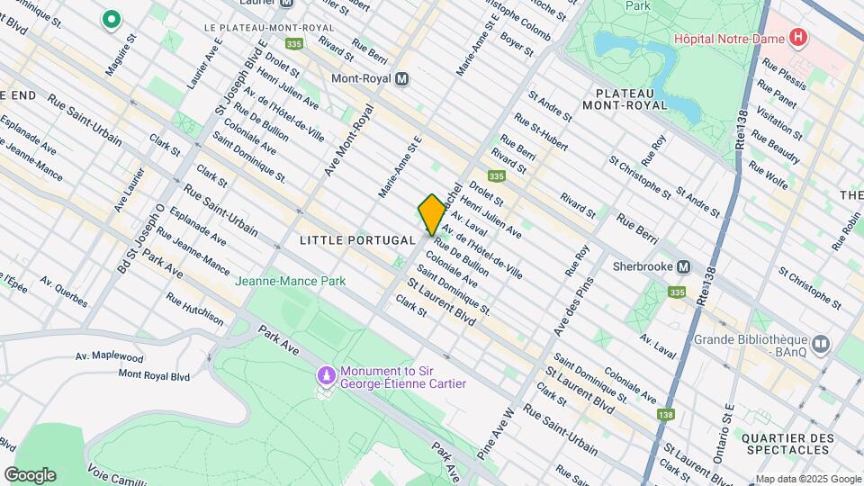 4194 De Bullion Rue Map and Location Details