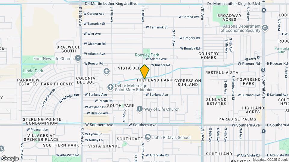5401 S 15th Ave Map and Location Details