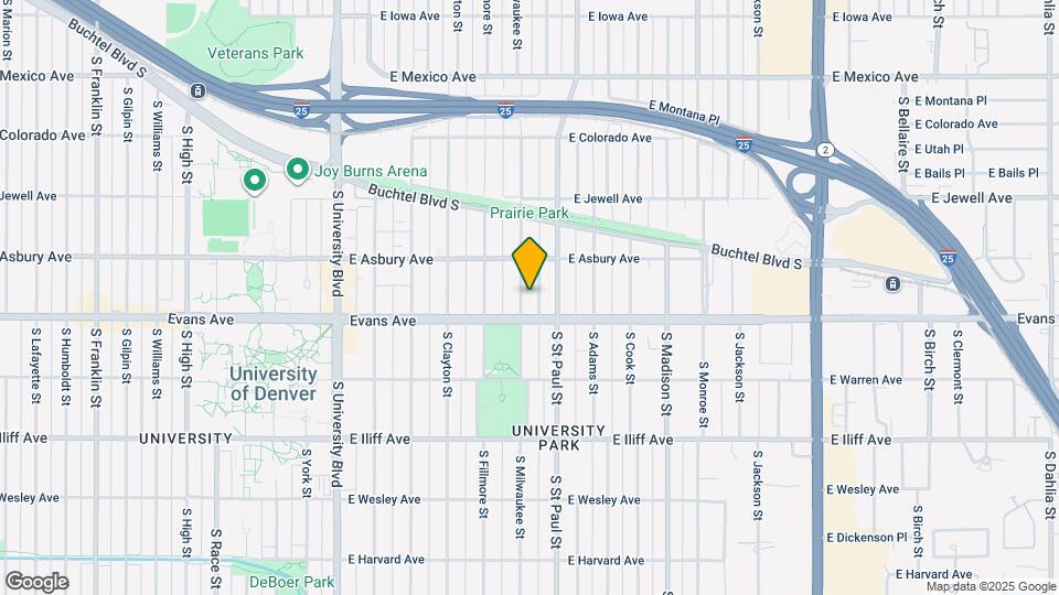 2054 S Milwaukee St Map and Location Details