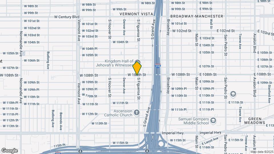 10803 S Figueroa St Mapa y Detalles de la Ubicación