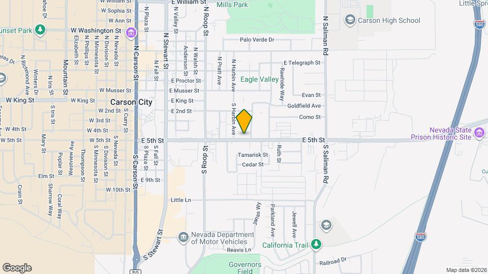 1012 E Fifth St, Unit #1 Map and Location Details