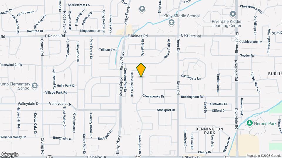 4349 Winterpark Dr Map and Location Details