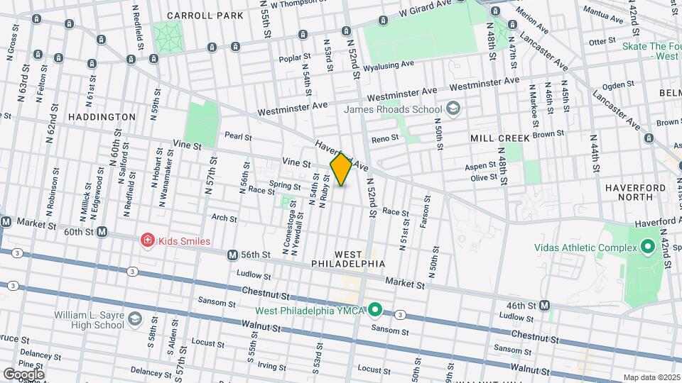 216 N 53rd St Map and Location Details