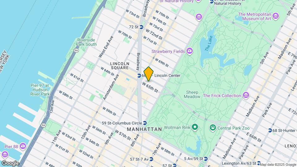 29-33 W 65th St Map and Location Details
