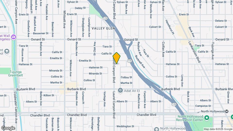 5760 Laurel Canyon Apartments Map and Location Details
