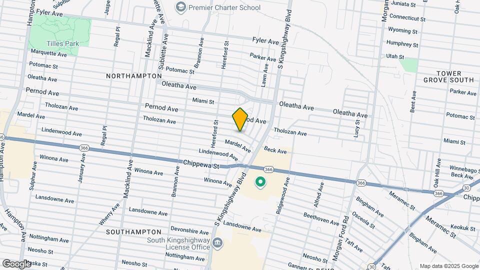 4950 Tholozan Ave Map and Location Details