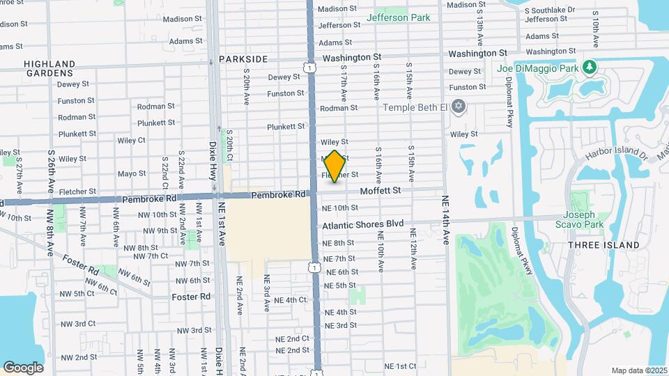 1729 Moffett St Map and Location Details