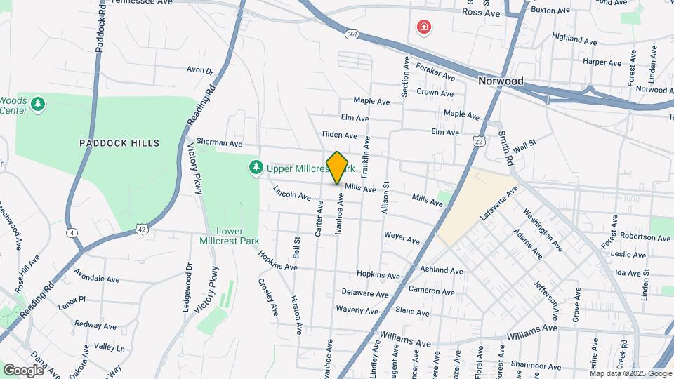 1821 Mills Ave Mapa y Detalles de la Ubicación