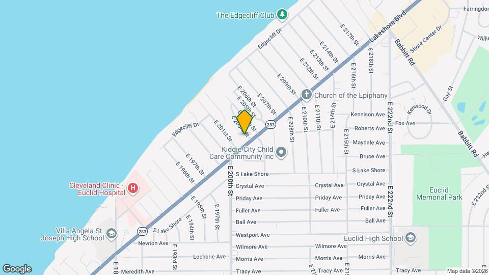 20209 Lakeshore Blvd Map and Location Details