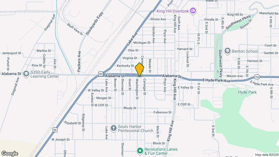 6205 Washington St Map and Location Details