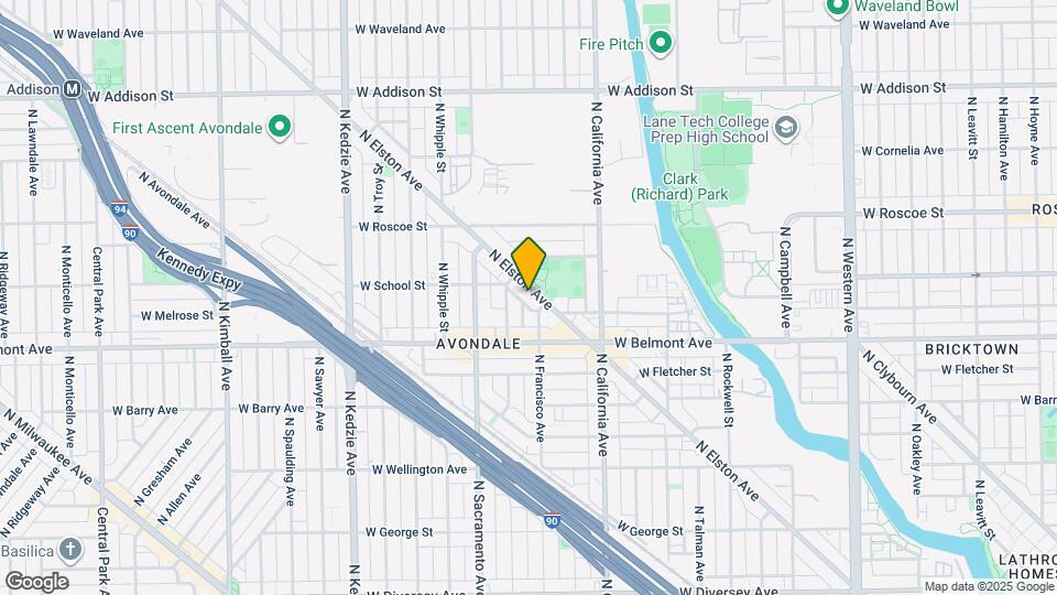 3270 N Elston Ave Map and Location Details