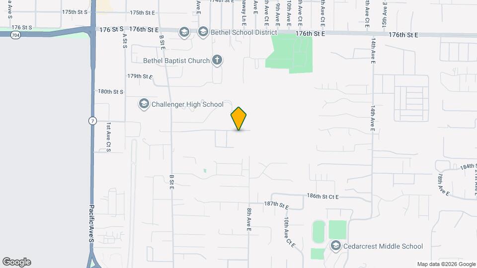 706 182nd St E Map and Location Details