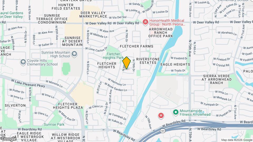 8010 W Frank Ave Mapa y Detalles de la Ubicación