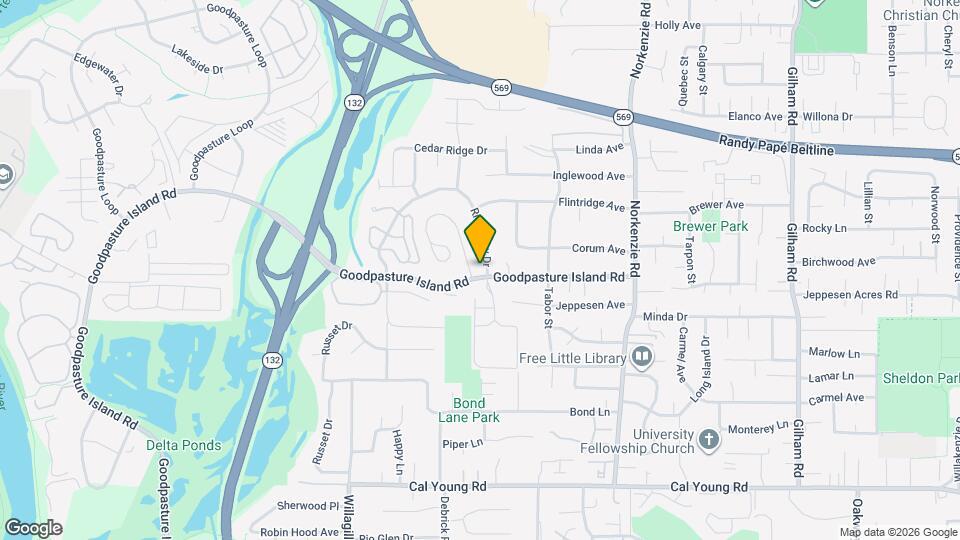 1910 Ridgeway Dr Map and Location Details