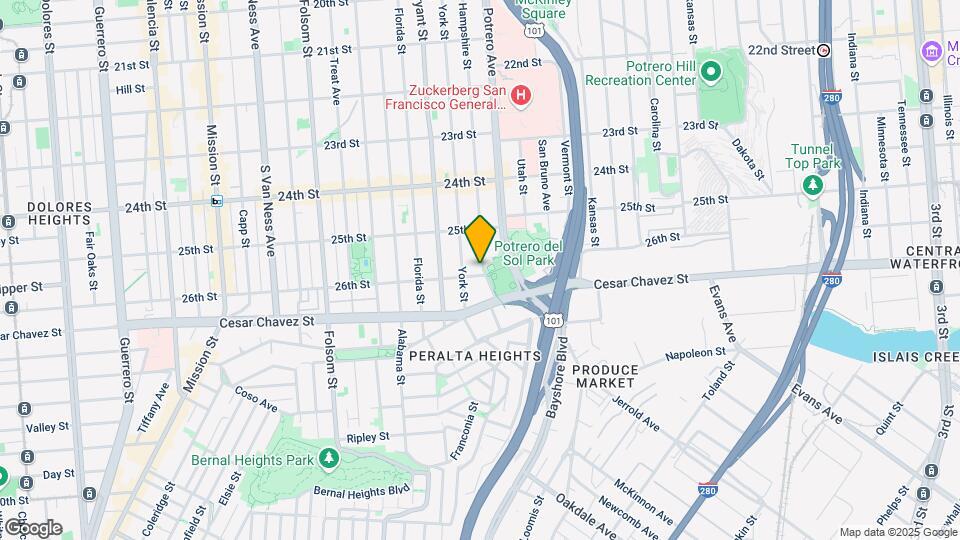 1396 Hampshire St Map and Location Details