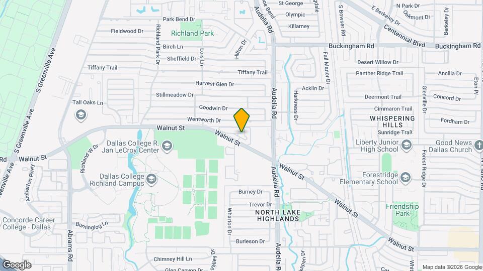 9605 Walnut St, Unit 12105 Map and Location Details