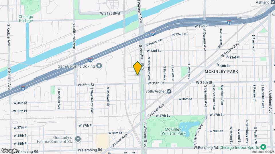 3436 S Western Ave Map and Location Details