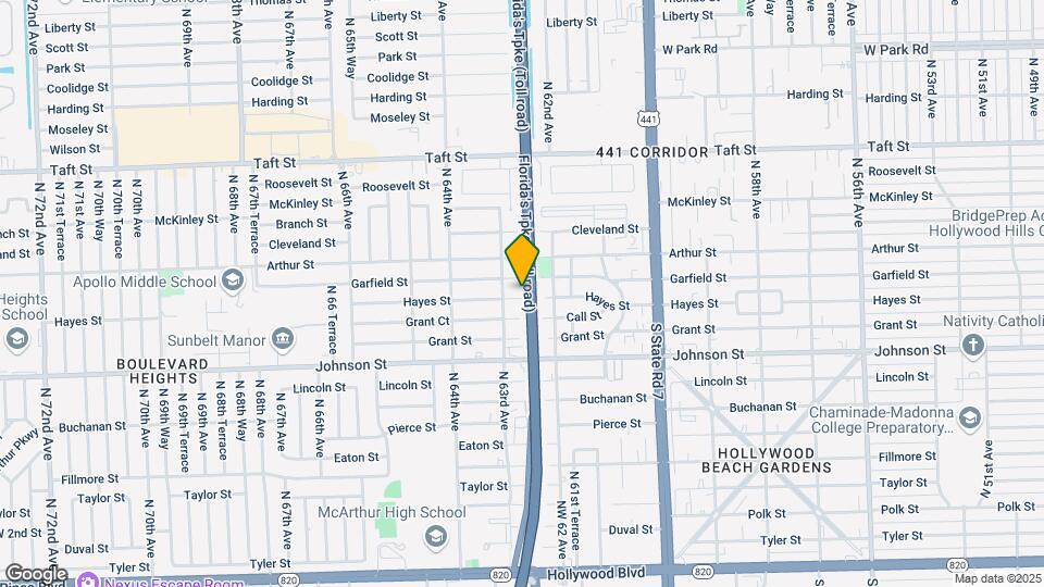 6231 Hayes St Map and Location Details