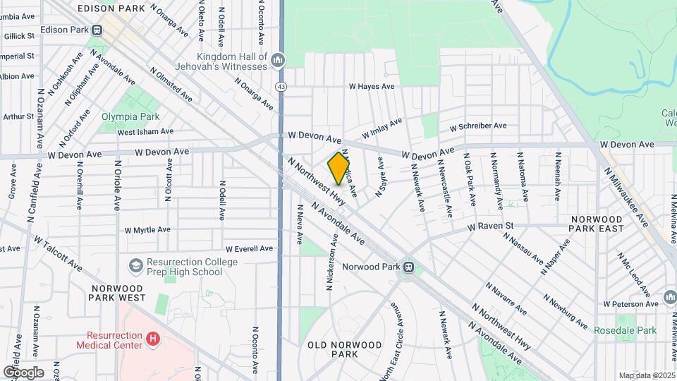 6241 N Northwest Hwy Map and Location Details