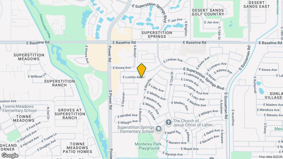 6951 E Lomita Ave Map and Location Details