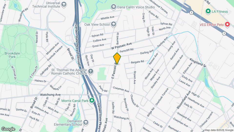 655 E Passaic Ave, Unit 2 Mapa y Detalles de la Ubicación