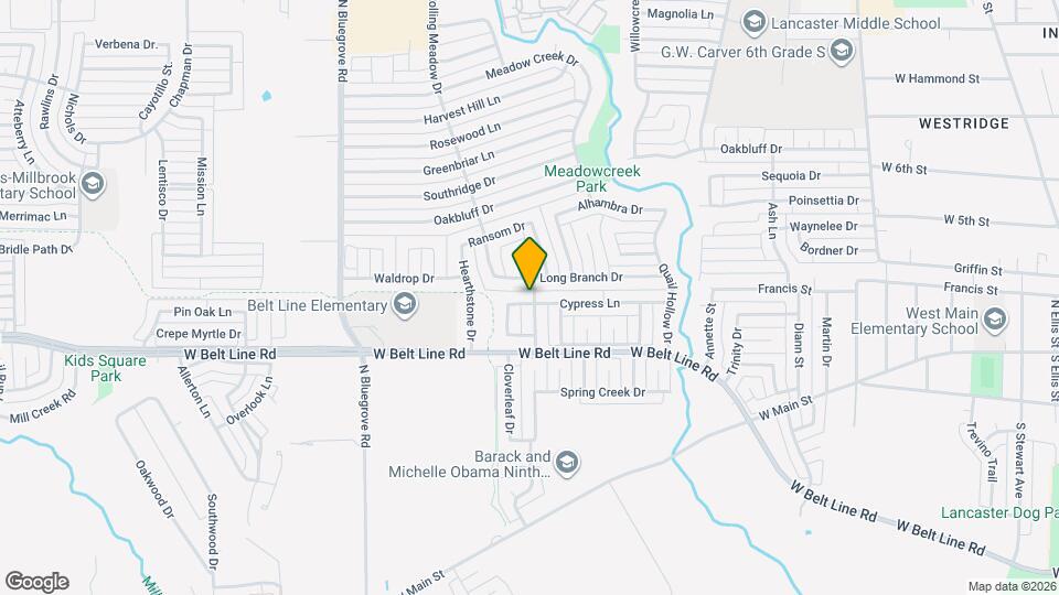 1305 Cypress Ln Map and Location Details