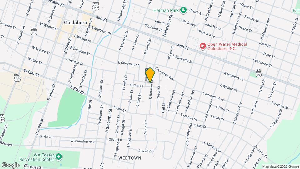 309 S Herman St Map and Location Details