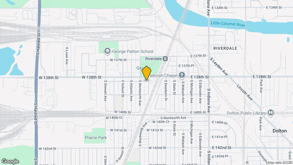 13810 S La Salle St Map and Location Details