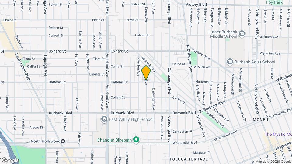6334 Denny Ave, Unit 7 Map and Location Details