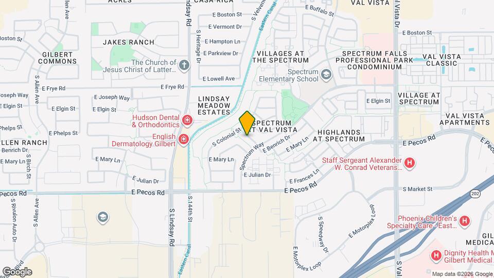 2991 S Roca St Map and Location Details