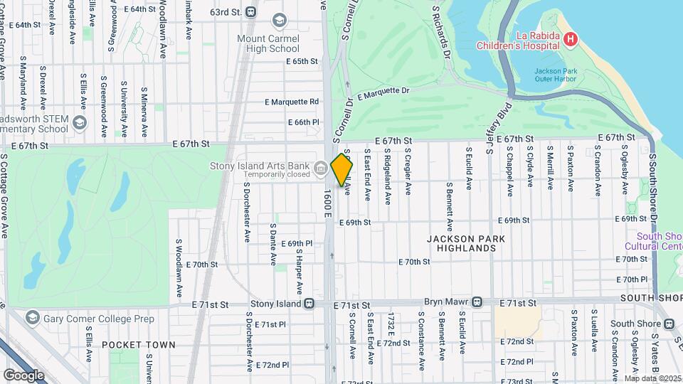 6812 S Cornell Ave Map and Location Details