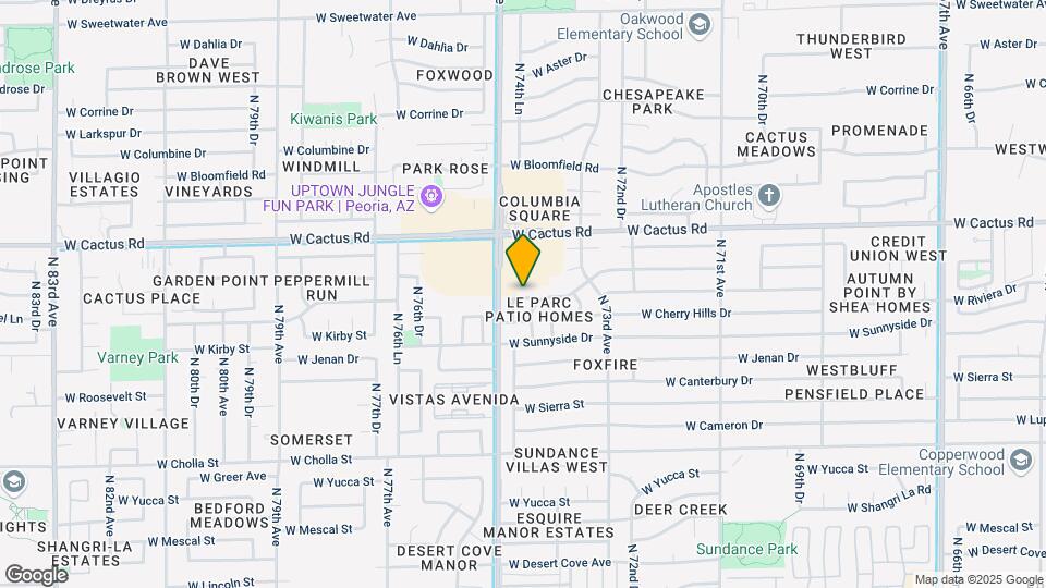 7430 W Paradise Dr Map and Location Details