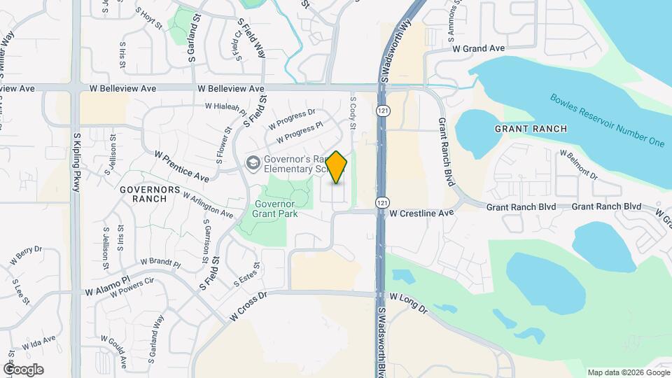 5301 S Cody St Map and Location Details