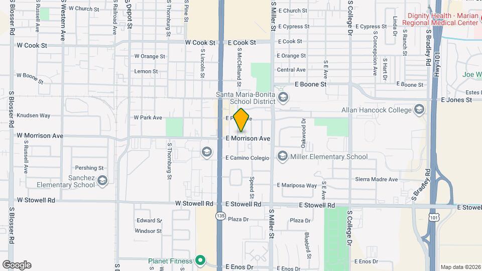 201 E Morrison Ave, Unit Casita Mapa y Detalles de la Ubicación