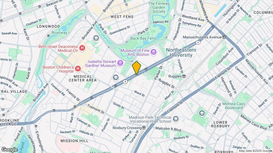 578 Huntington Ave, Unit 724 Map and Location Details