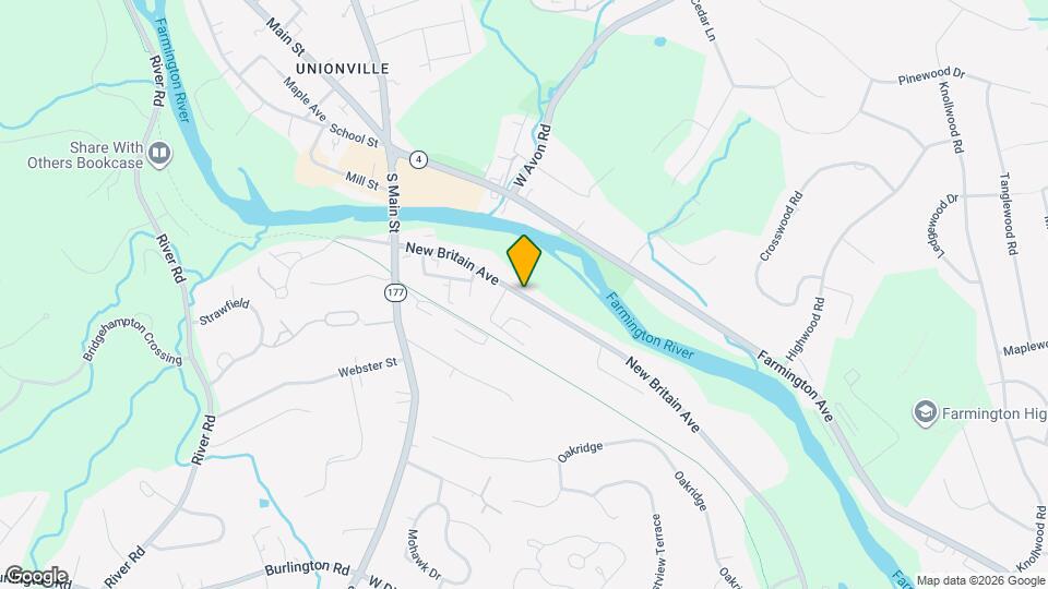 121 New Britain Ave, Unit B Mapa y Detalles de la Ubicación