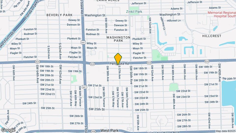 1718 SW 57th Ave Map and Location Details