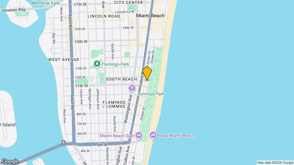 1126 Ocean Dr, Unit SI ID1540468P Mapa y Detalles de la Ubicación