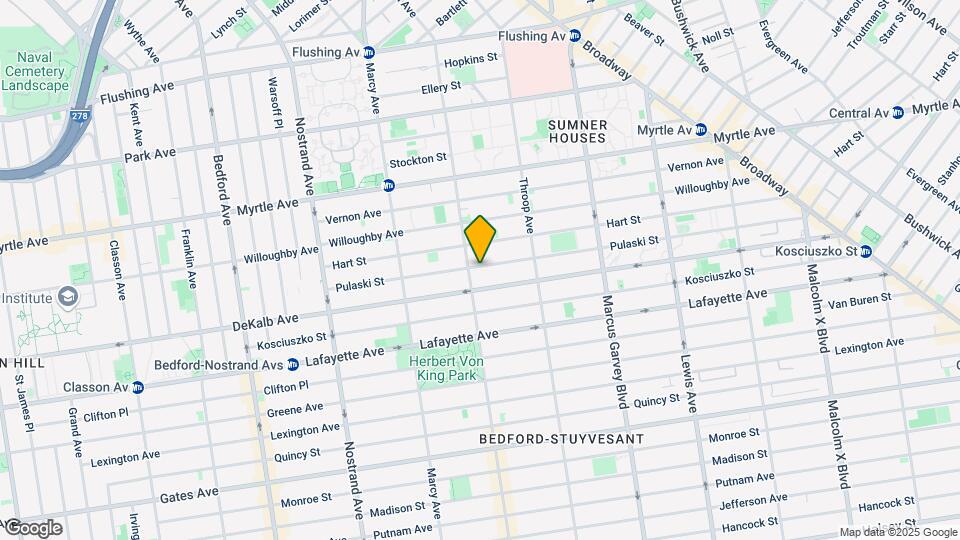 152 Pulaski St Map and Location Details