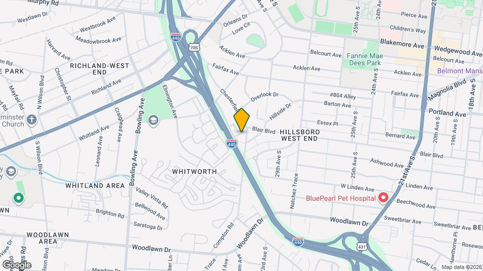 515 Chesterfield Ave, Unit F Map and Location Details