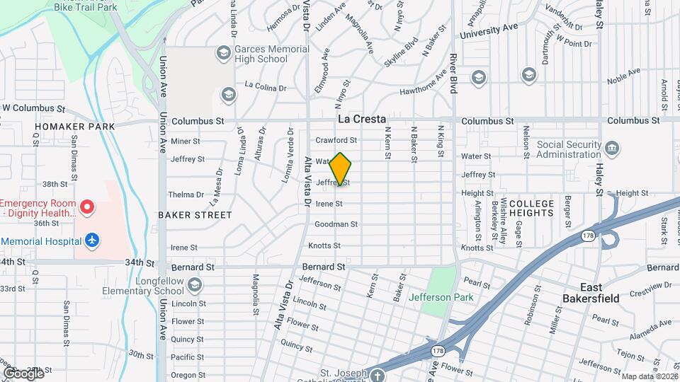 2321 N Inyo St Map and Location Details