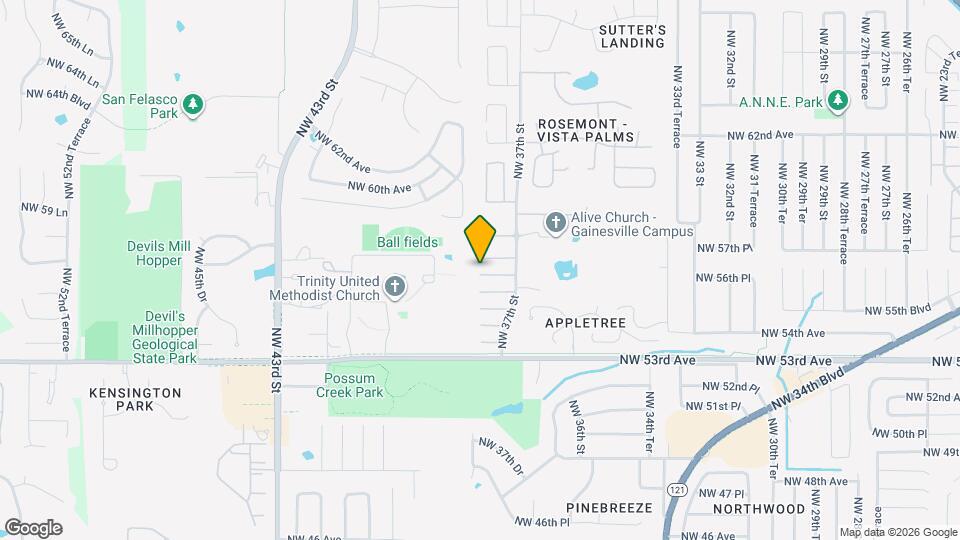 3760 NW 56th Pl Map and Location Details