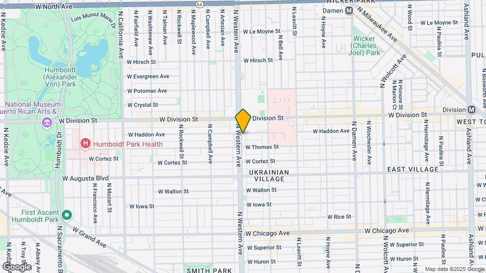 1121 N Western Ave Map and Location Details