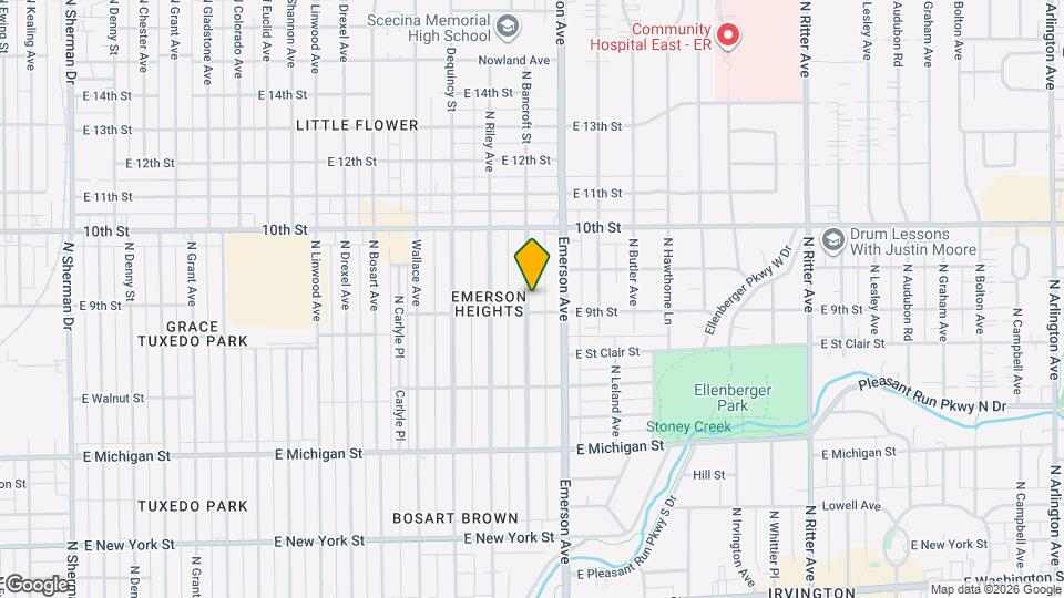 815 N Bancroft St Map and Location Details