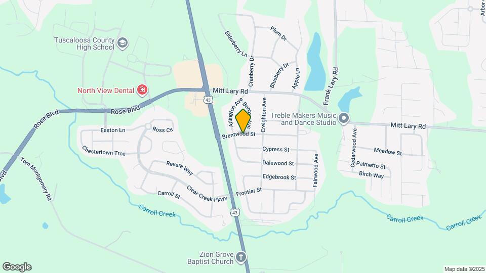 4165 Brentwood St Map and Location Details
