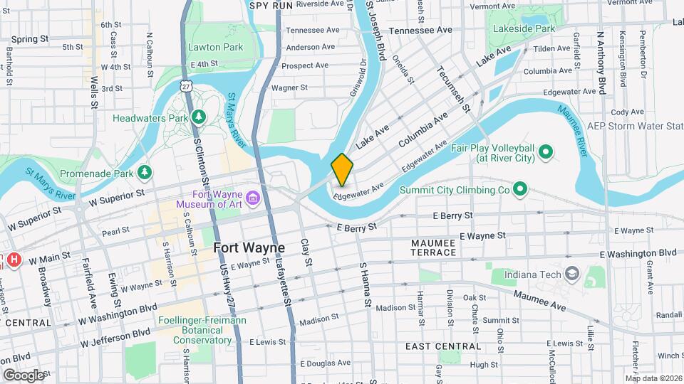 711 Edgewater Ave, Unit apt 1 Map and Location Details